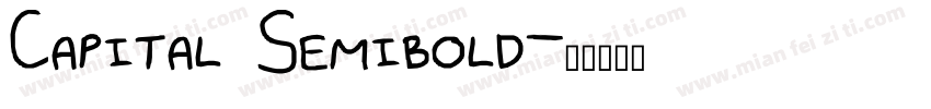 Capital Semibold字体转换